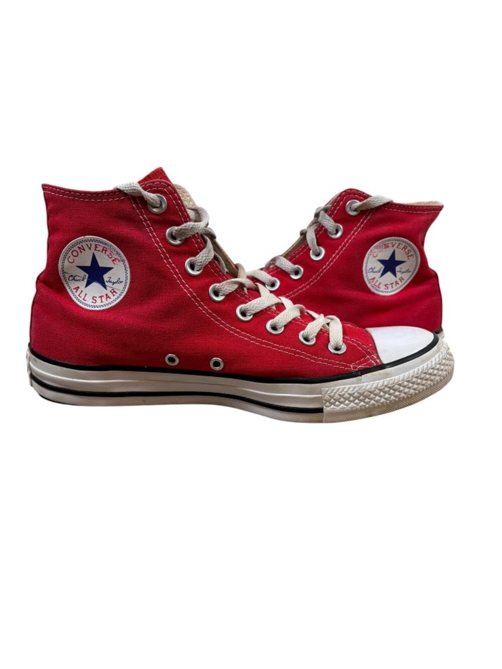 Converse Chuck Taylor All Star High Top Sneakers Red Skater Mens Size 9
